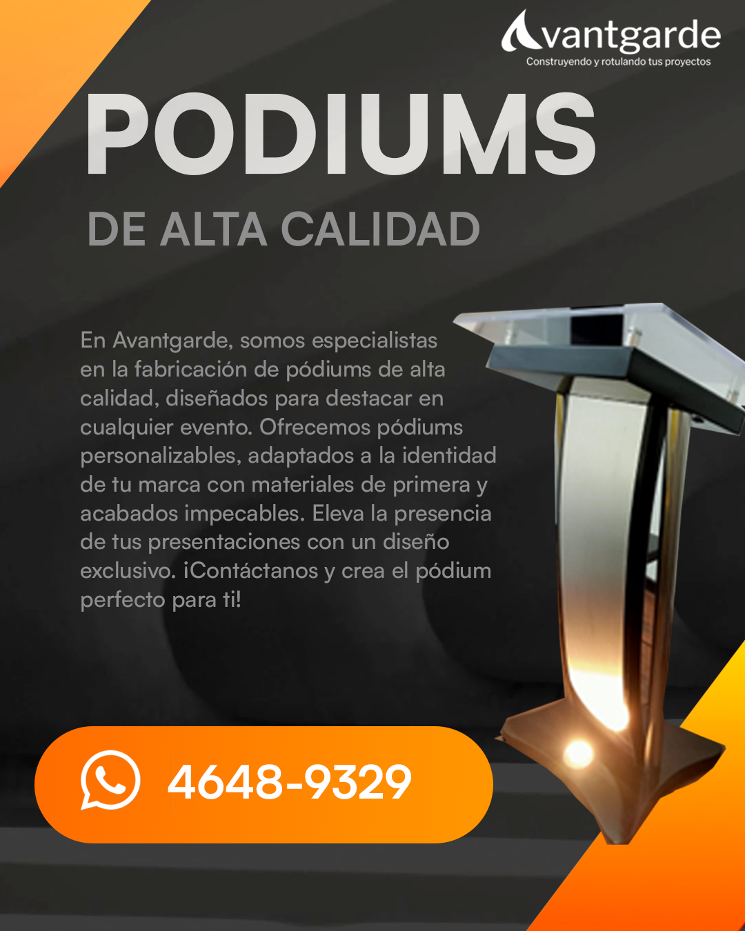 Fabricación de pódium