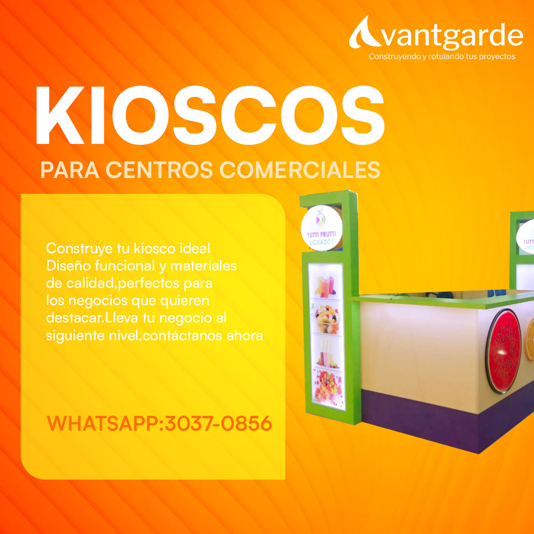 Construcción de kioscos comerciales