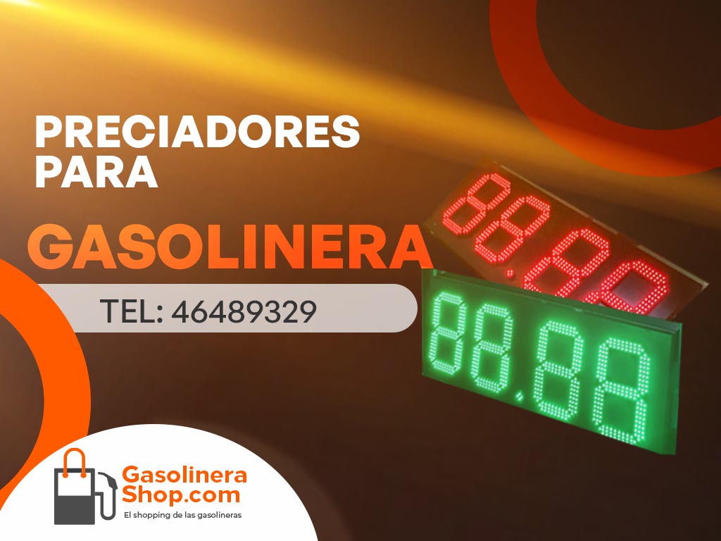 Números led para gasolinera