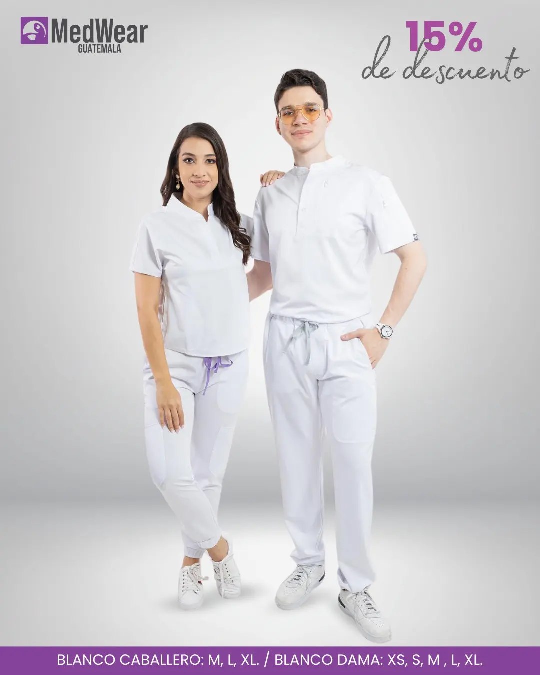 Hermosos Scrubs en color blanco